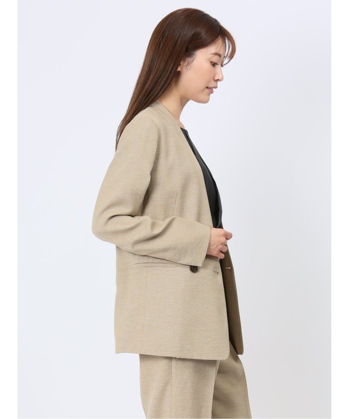 クーポン】【セール20%OFF】ウォッシャブル 麻調カラーレス