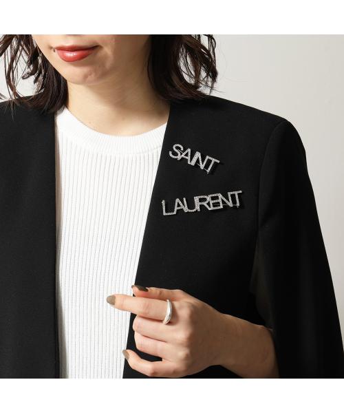 SAINT LAURENT - イヴ・サンローラン YSL YSL ロゴ ブローチの