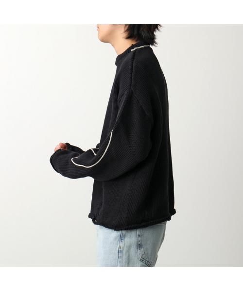 ASKYURSELF ニット REPAIRED BANNED KNIT コットン(505916505