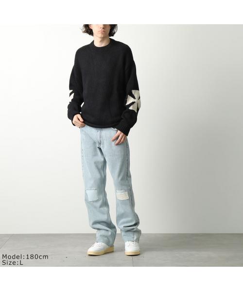 セール】ASKYURSELF ニット CHUNKY CROSS KNIT クロス(505916506