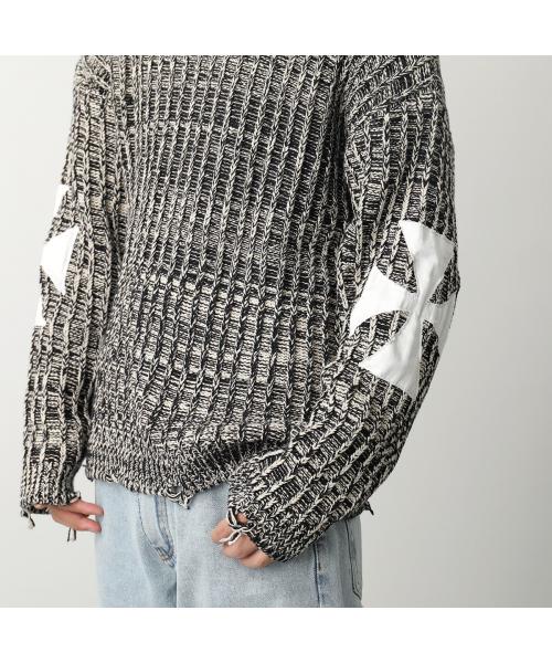 ASKYURSELF アスクユアセルフ ニット メッシュ セーター ASKYURSELF アスクユアセルフ ニット WARM UP KNIT JERSEY