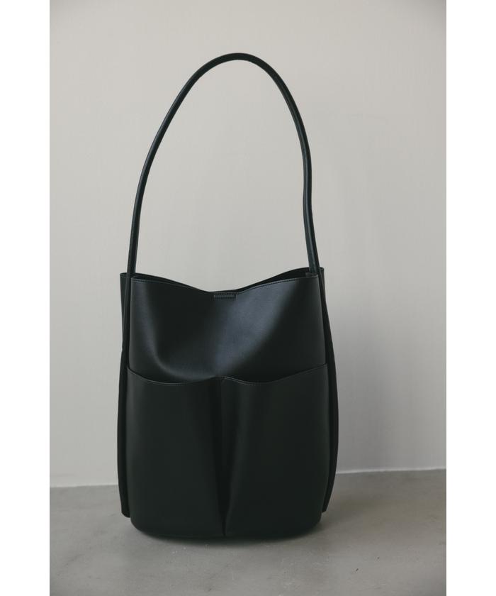 【STOF】レザーポケットビッグロールバッグ □【STOFストフ】 Leather pocket big roll bag ビッグロール