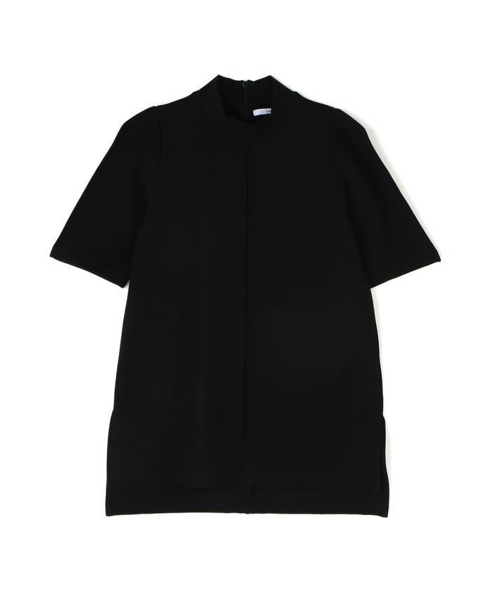 UN3D. ハイネックカットトップ 半袖　黒 UN3D.（アンスリード）の「HIGH NECK CUT TOP / ハイネック