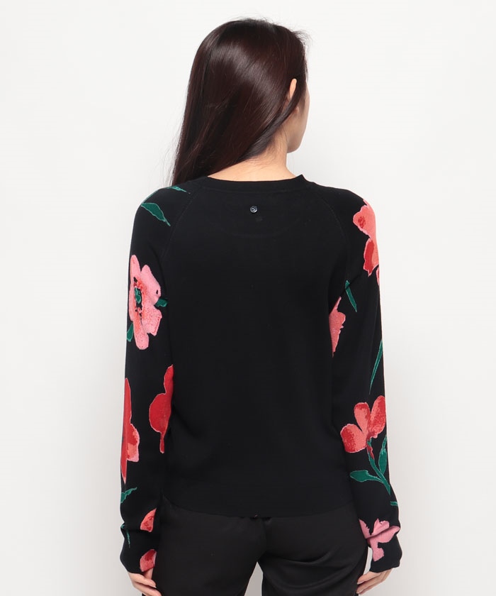 ニット セーター 水彩画スタイル 花柄 セーター レディース Desigual ニット セーター 水彩画スタイル 花柄 レディース