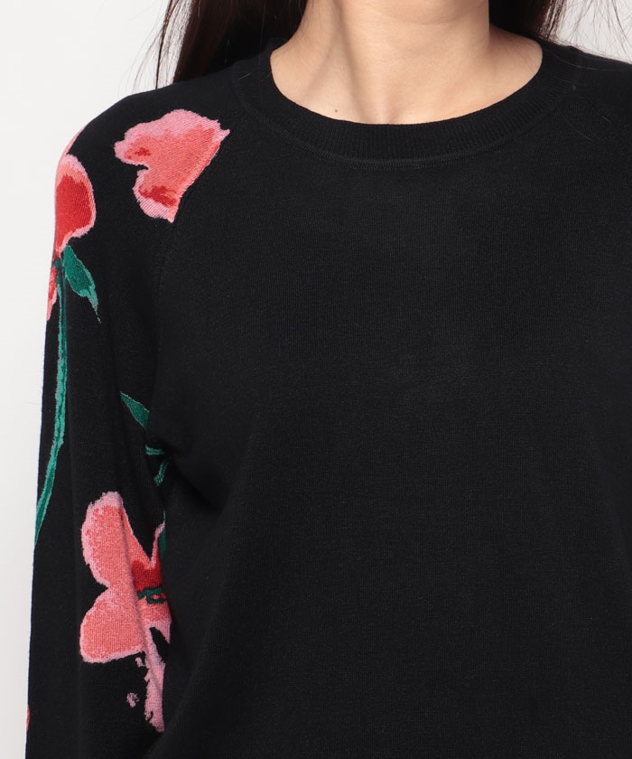 ニット セーター 水彩画スタイル 花柄 セーター レディース Desigual ニット セーター 水彩画スタイル 花柄 レディース