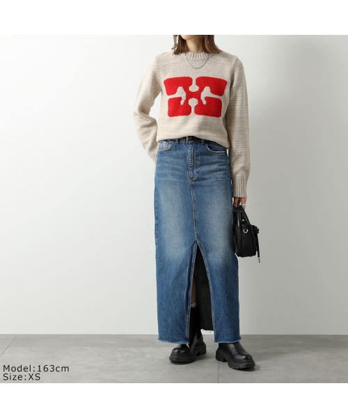 セール】ガニー GANNI GANNI ニット Graphic Oーneck Pullover