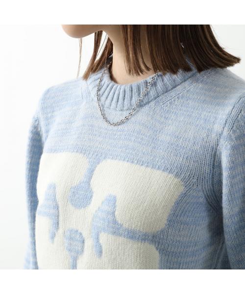 セール】ガニー GANNI GANNI ニット Graphic Oーneck Pullover セール】ガニー GANNI GANNI ニット Graphic Oーneck Pullover