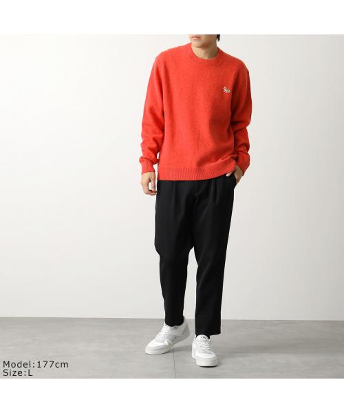 MAISON KITSUNE メゾンキツネ ウール ニット レッド系 L【極上美