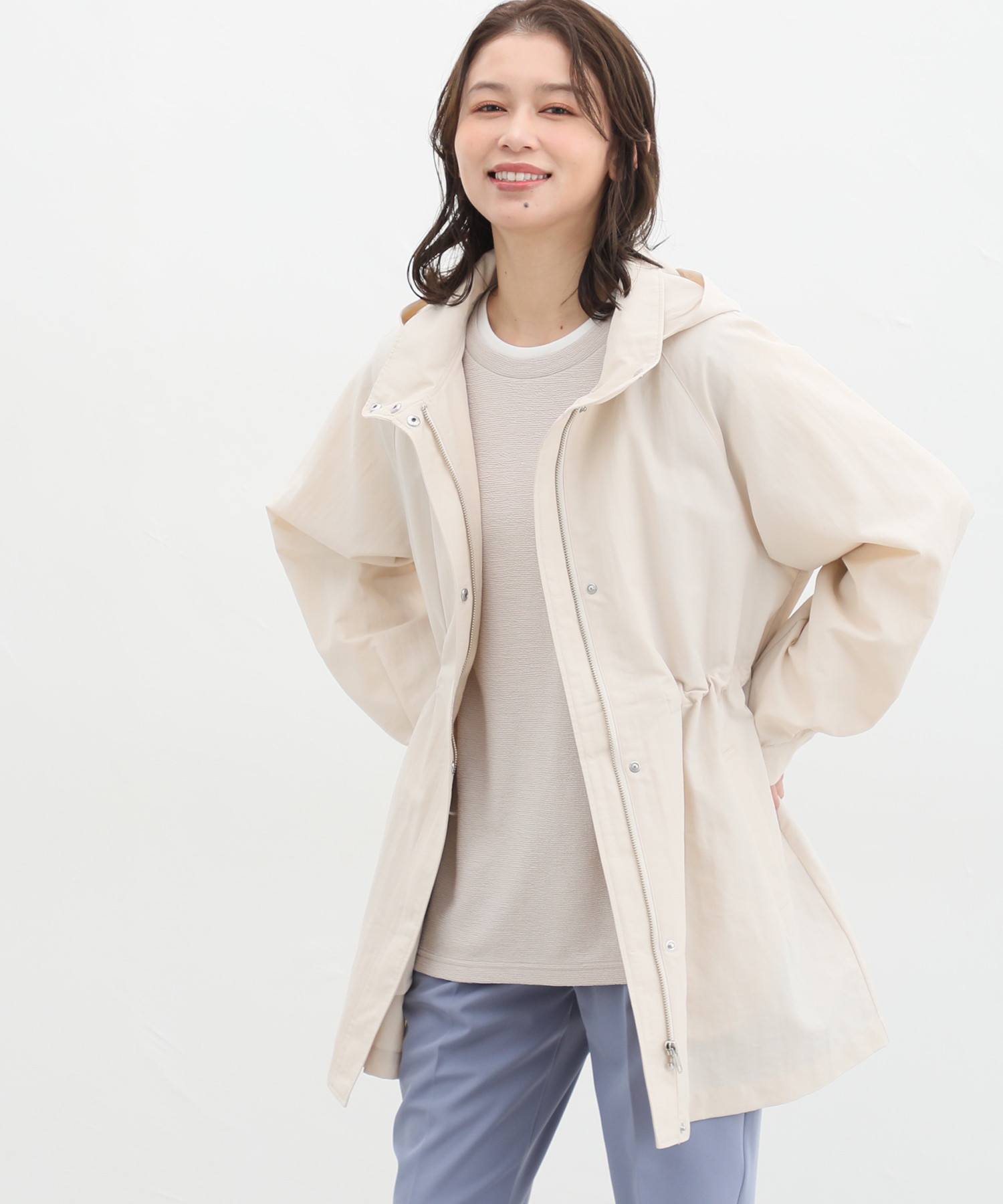 ハニーズ Honeys 撥水加工ハーフ丈ブルゾン アウター ブルゾン