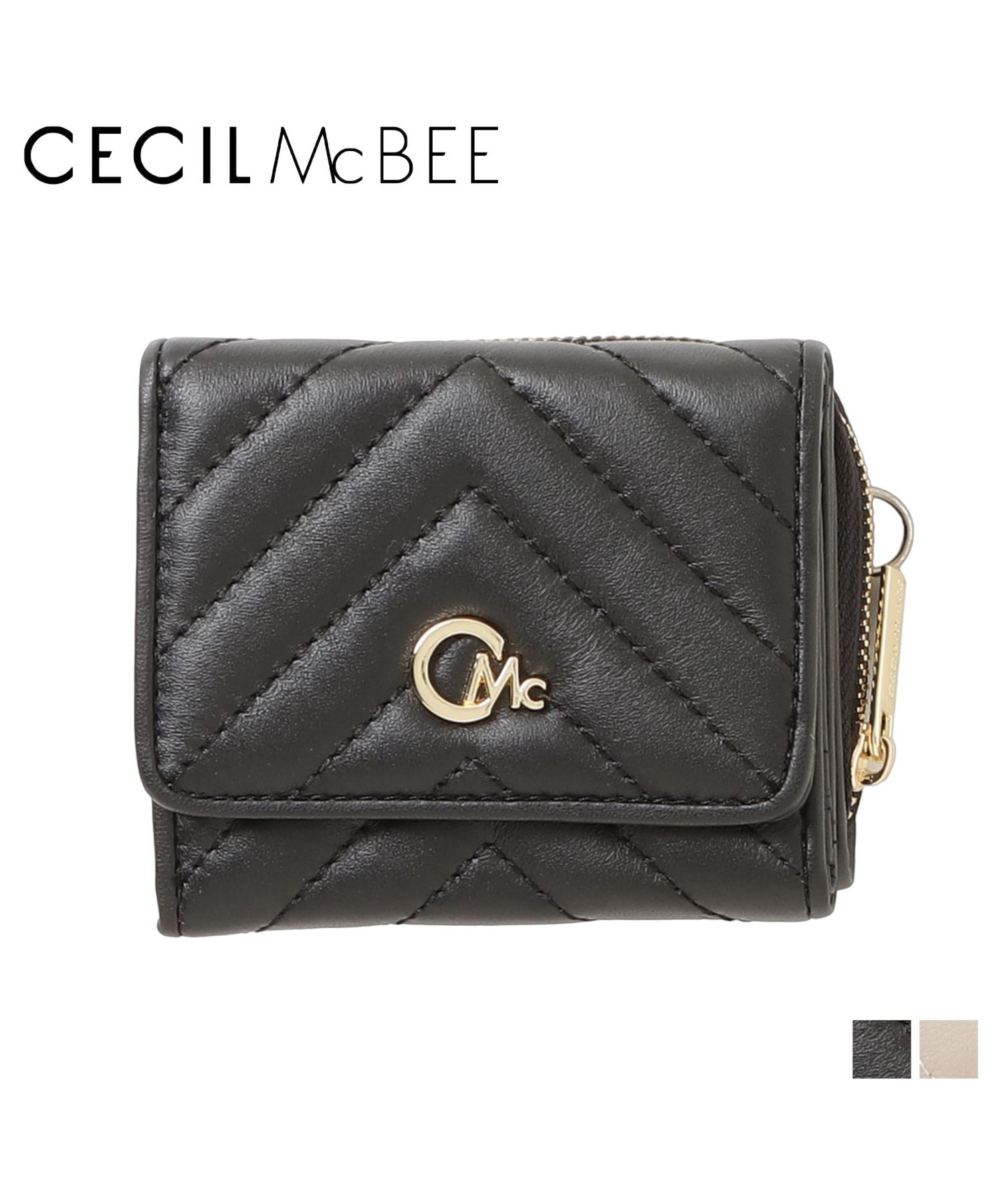 セシルマクビー CECIL McBEE 財布 三つ折り レディース ラウンド