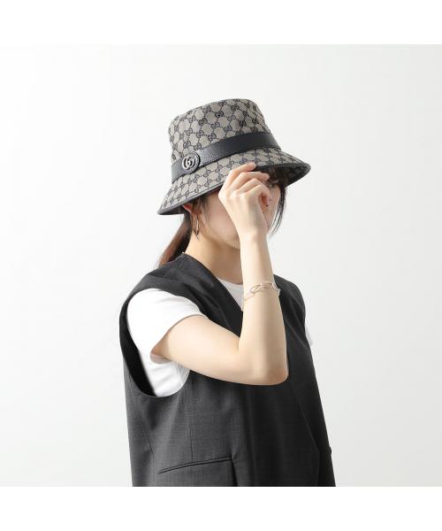GUCCI GGキャンバス バケットハット ブラック 576587 4HG53 GUCCI】グッチ フェドラハット 576587 ハットレディース GG