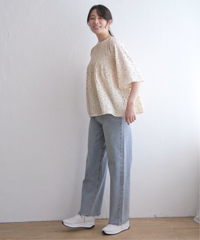 2wayジャガードブラウス Ecru – honono for mom&baby