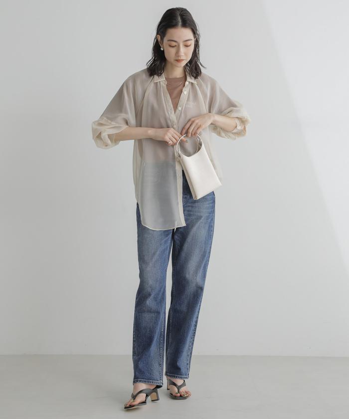 ナノユニバース　シャンブレーシアーシャツ セール 40%OFF】シャンブレーシアーシャツ(505823696) | NANO