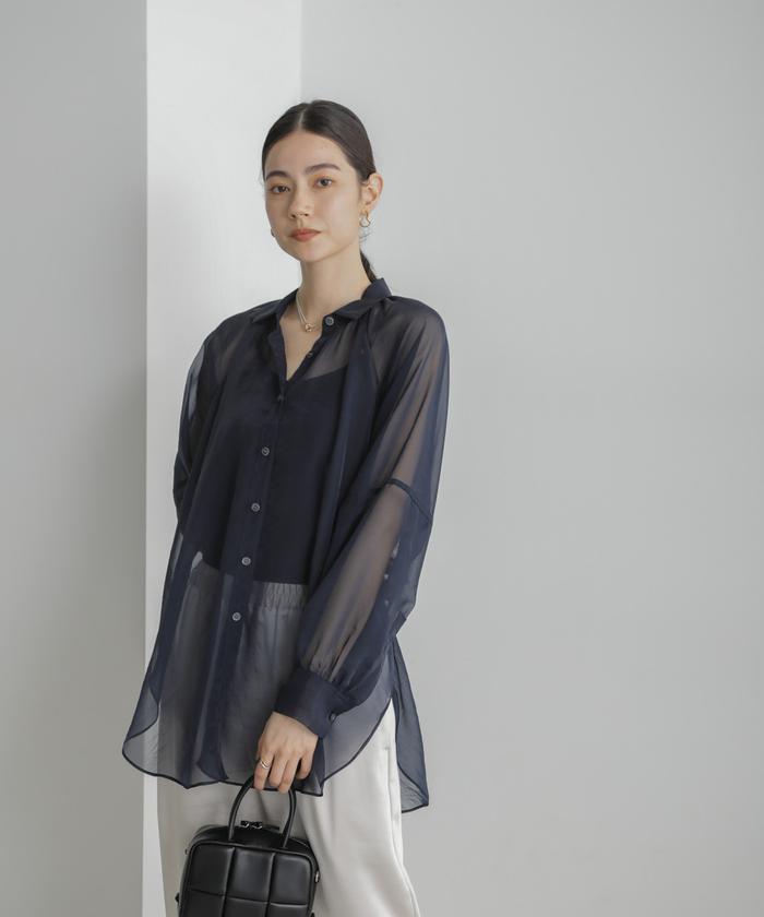 ナノユニバース　シャンブレーシアーシャツ セール 40%OFF】シャンブレーシアーシャツ(505823696) | NANO