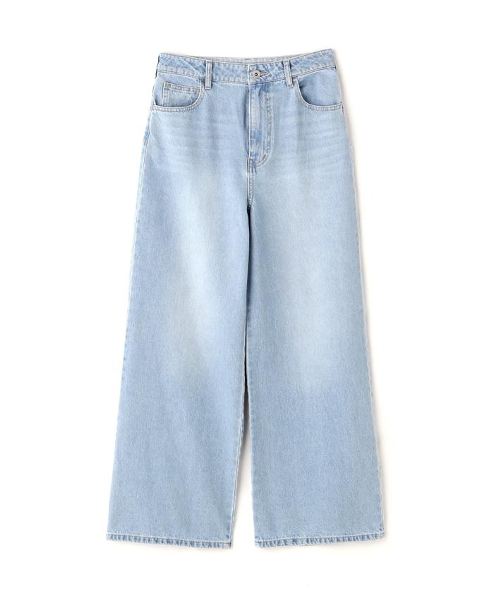 セール 30%OFF】ワイドデニムパンツ 新色カラー：ブルー