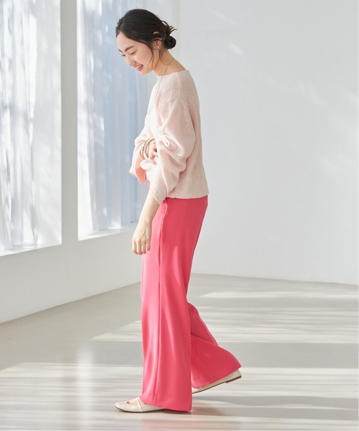 セール 30%OFF】テープヤーン ヨコアミボートネックニット