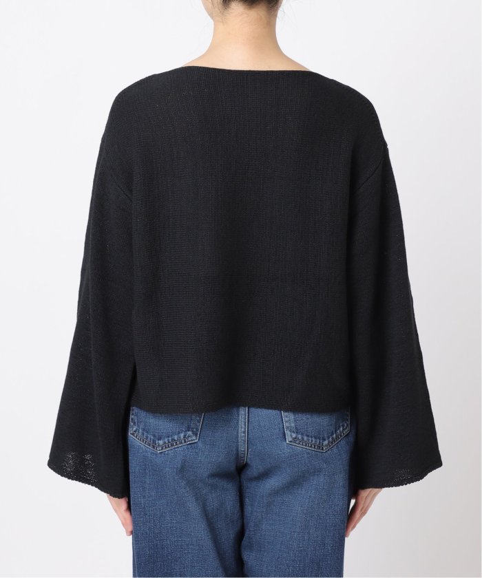セール 30%OFF】テープヤーン ヨコアミボートネックニット