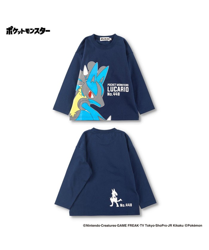 Pokemon/ポケットモンスター（ポケモン）】 ロンT 長袖Tシャツ