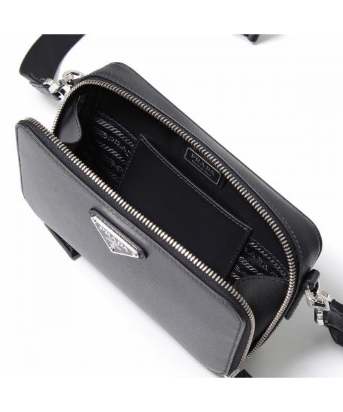 Prada☆Leather Prada Triangle shoulder bagユニセックス☆送込