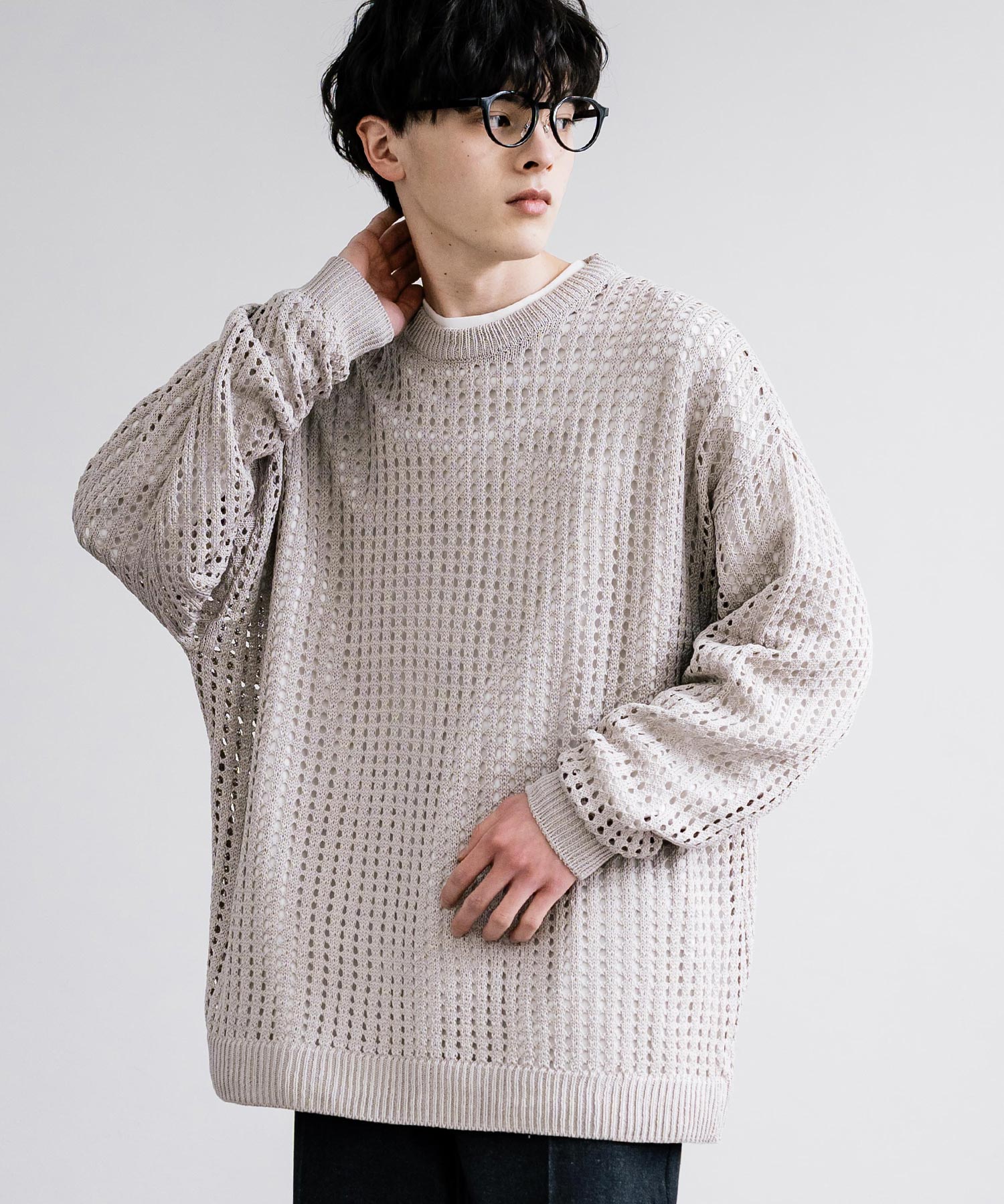 ロッキーモンロー Rocky Monroe メッシュニット 透かし編み