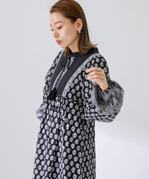 ★お求めやすく価格改定★ セール 50%OFF】MIXプリントオリエンタルコットンワンピース ワンピース