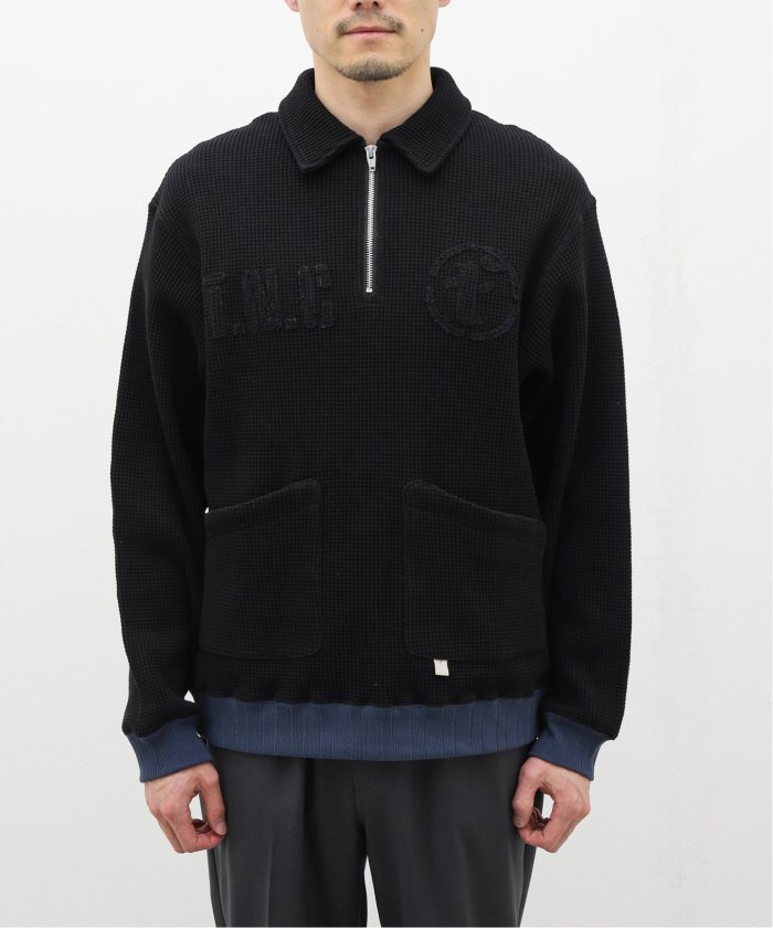 FAKE AS FLOWERS THERMAL HALF ZIP