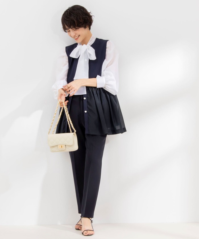 セール】◇【WEB限定】パール付きカットジレ(505922601