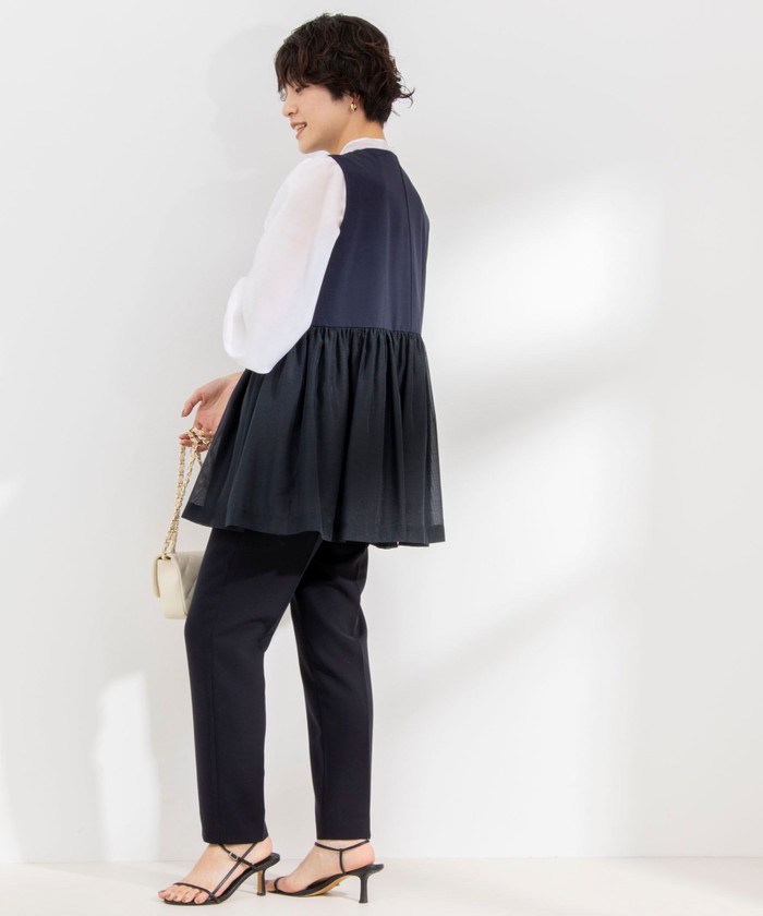 新品未使用・完売品・24SS✨NOLLEY'S　パール付きカットジレ　WEB限定 新品未使用・完売品・24SS✨NOLLEY'S パール付きカットジレ WEB
