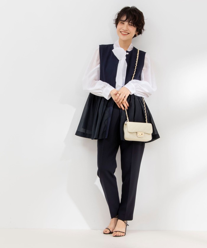 セール】◇【WEB限定】パール付きカットジレ(505922601
