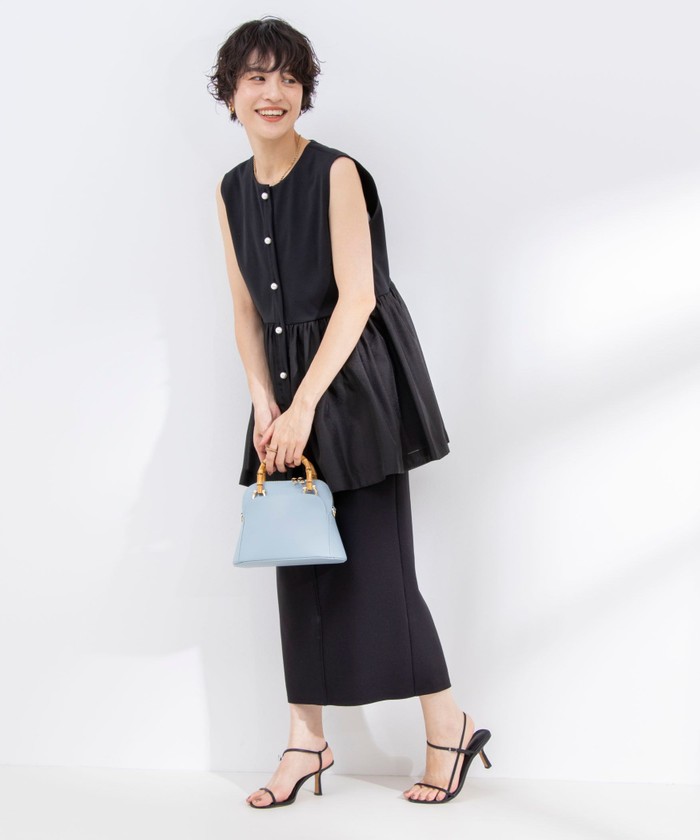 セール】◇【WEB限定】パール付きカットジレ(505922601