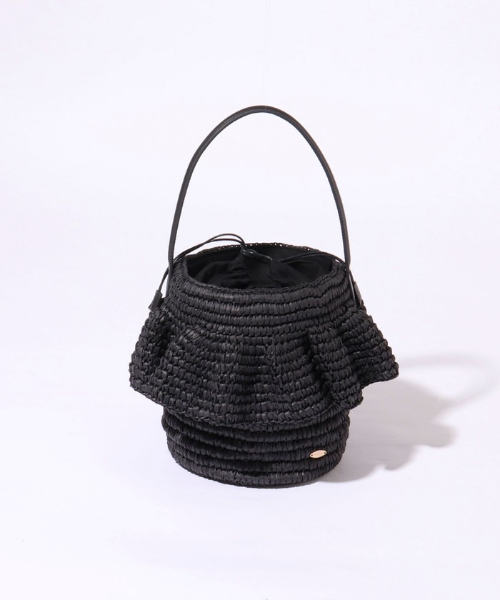 セール 30%OFF】ペーパーフリルかごバッグ(505928459