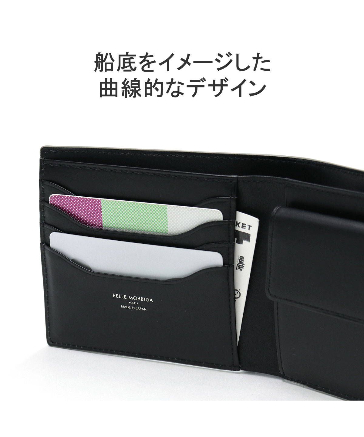 メンズ ラウンドジップ 2つ折り財布 ウォレット ファスナー