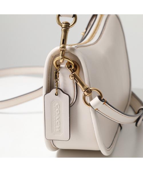 ゴールデンウィーク限定価格！COACH ホワイト ミュール チェーン付き NWT Coach White Crossbody Purse With Gold Chain Strap F53890