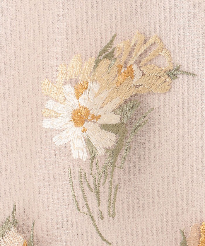 グレースコンチネンタル　レース刺繍　ケープ　ニット セール】刺繍ケープニットトップ(505931644) | グレース