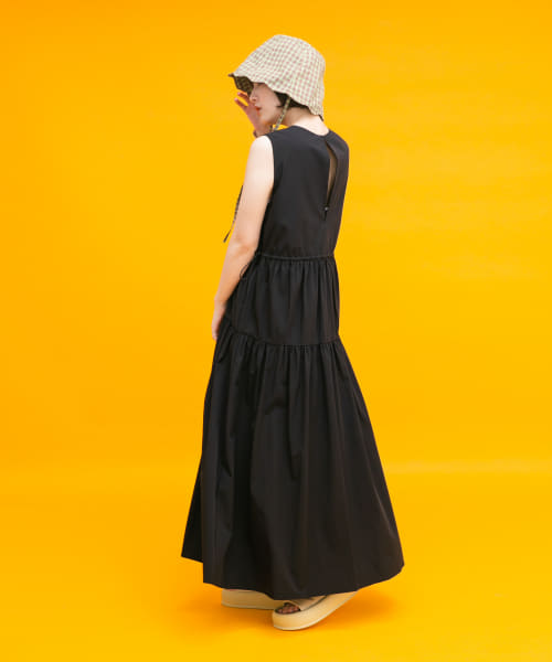 TO☆l. by agnis b. ブラックノースリーブワンピース 36 TO l by agnis b ブラックノースリーブワンピース 36｜Yahoo