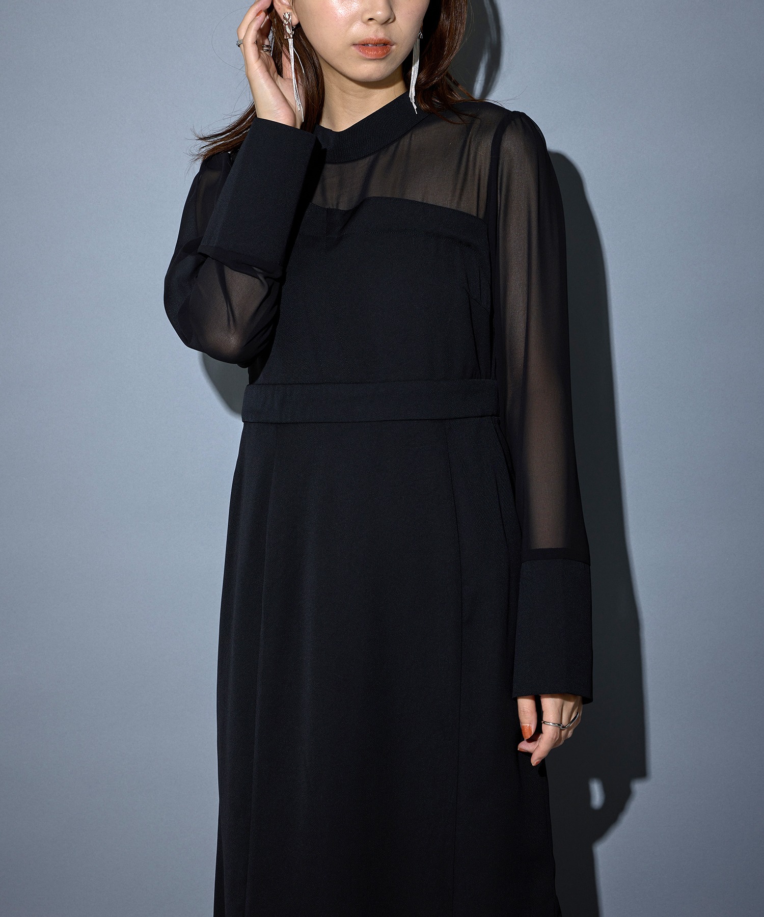 新品タグ付き MAISON BREEZE メゾンブリーズ ロングワンピース 黒 セール】メゾンブリーズ MAISON BREEZE 【MAISON BREEZE reveur