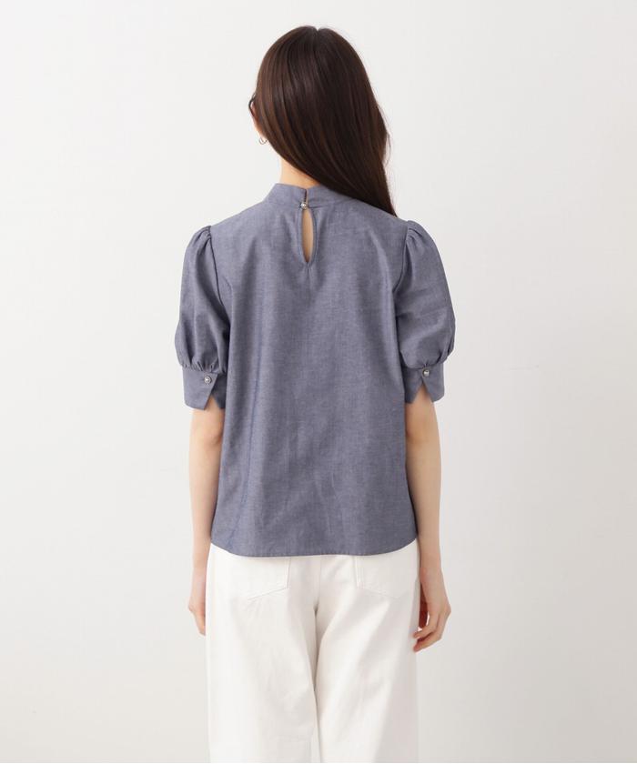 セール 30%OFF】シャンブレーリボンボウタイブラウス(505892227