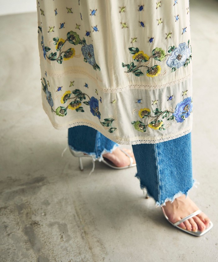 フラワー刺繍エスニックワンピース / GRACE CONTINENTAL | GRACE