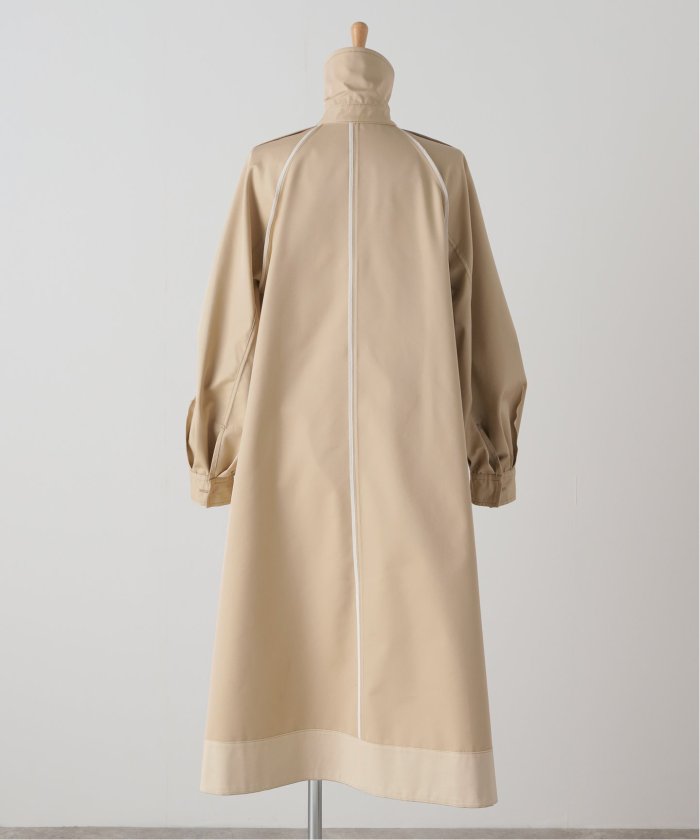 TOTEME ROUNDED COTTON NYLON COAT 36（Totême Beige Open Front