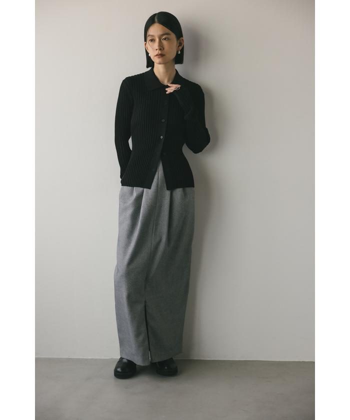 【GINGER掲載商品】 コンパクトリブニットシャツ(505932657) | スタイルミキサー トップス