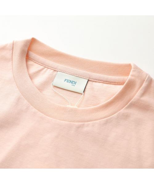FENDI フェンディ Tシャツ コットン 半袖 クルーネック モノグラム柄 コットン ロゴ キッズ 大人もOK JUI150 7AJ 119775.jpg