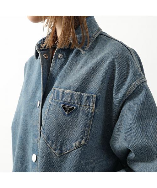 プラダ PRADA PRADA デニム シャツ GFC036 13Z6 オーバーサイズ プラダ PRADA PRADA デニム シャツ GFC036 13Z6 オーバーサイズ