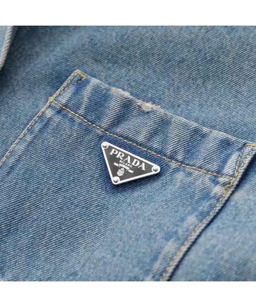 プラダ PRADA PRADA デニム シャツ GFC036 13Z6 オーバーサイズ プラダ PRADA PRADA デニム シャツ GFC036 13Z6 オーバーサイズ