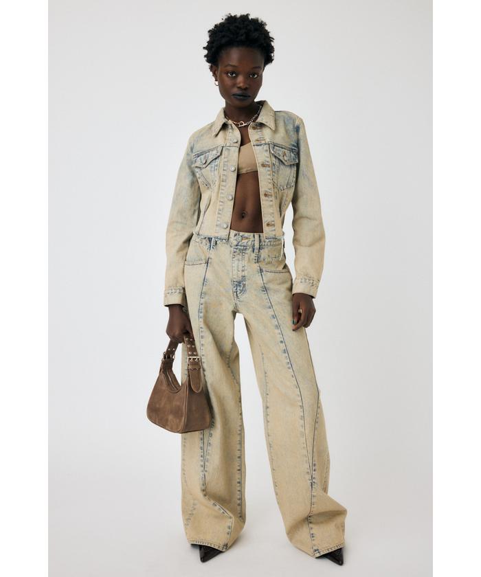 CURVED LINE CHEMICAL BAGGY(505935336) | マウジー(moussy) - d