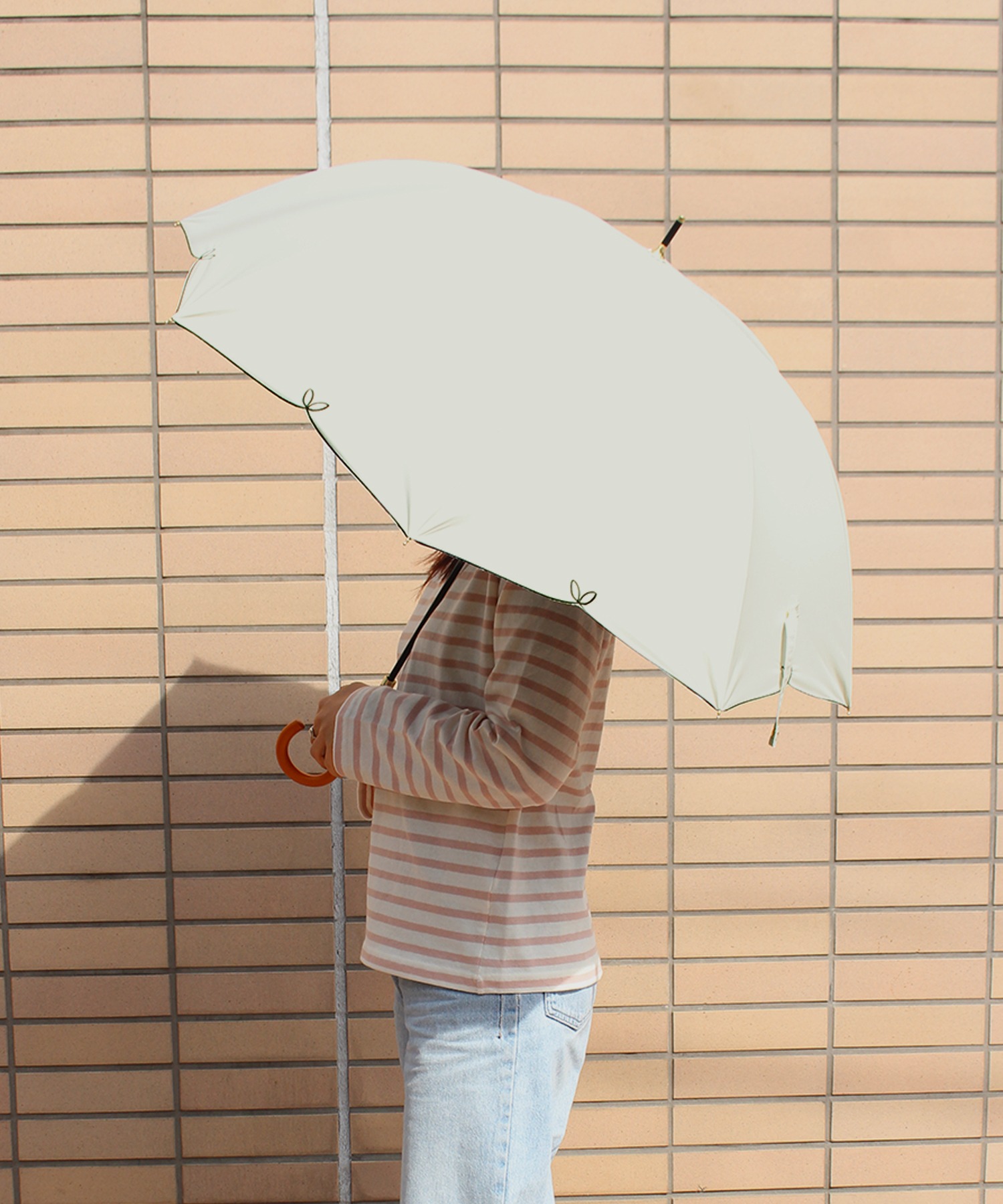 一級遮光・晴雨兼用】99%UVカット フルール日傘・長傘 55cm