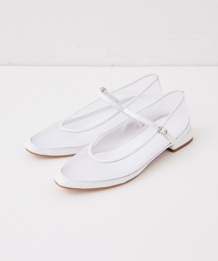 24SS Whim Gazette Hoaw. チュール　フラットシューズ　37 24SS Whim Gazette Hoaw. チュールフラットシューズ37