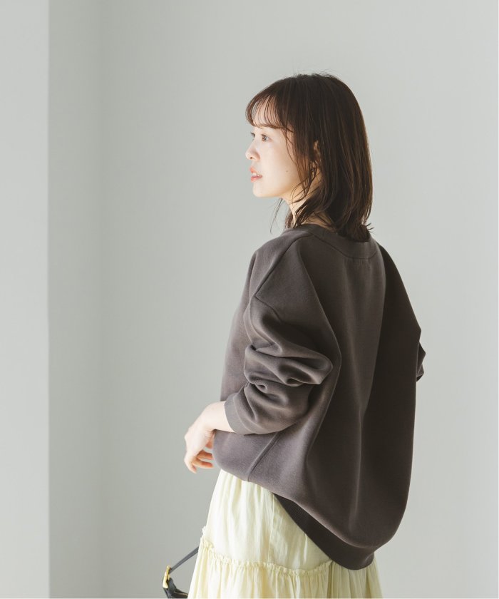 NOBLE/スウェットライクニットプルオーバー/ブラウン セール 30%OFF】《追加》スウェットライクニットプルオーバー