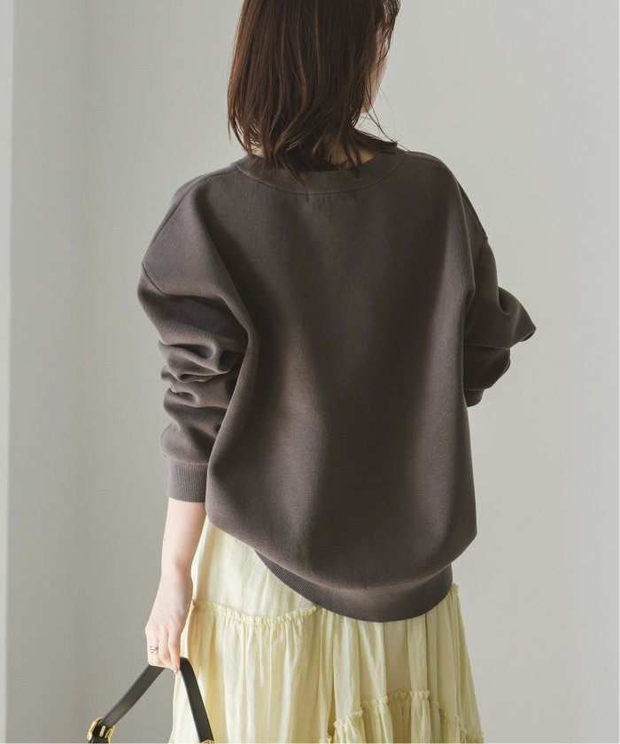 NOBLE/スウェットライクニットプルオーバー/ブラウン セール 30%OFF】《追加》スウェットライクニットプルオーバー