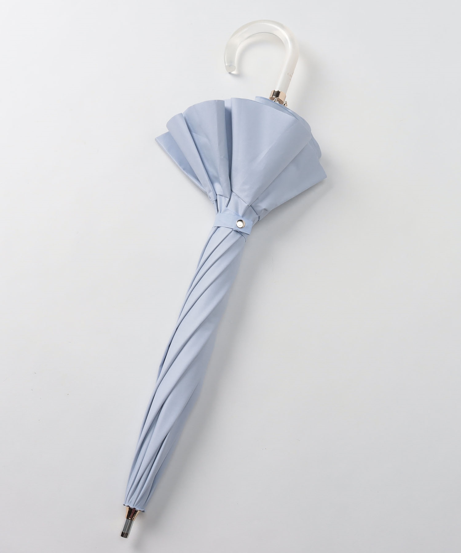 LANVIN ランバンコレクション晴雨兼用長傘フレアフリルラクオリ LANVIN en Bleu 【ランバンオンブルー（傘）】晴雨兼用日傘