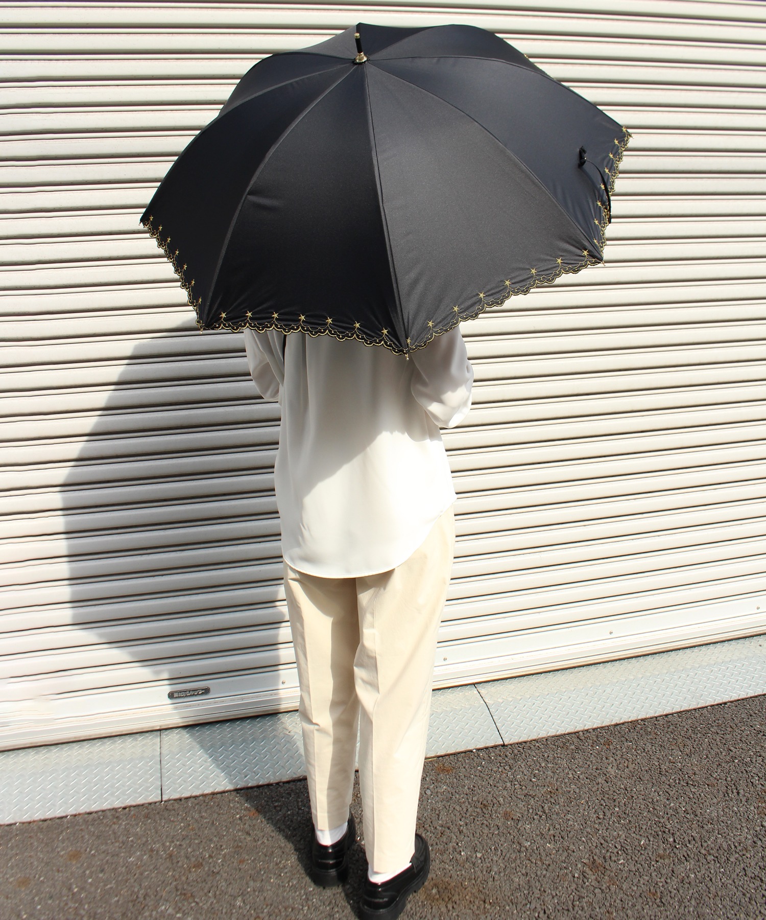 一級遮光・晴雨兼用】99%UVカット スパークルスカイ日傘・長傘